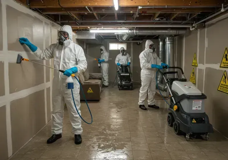 Basement Moisture Removal and Structural Drying process in Jefferson County, KY